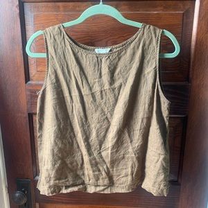 Eileen Fisher Organic Linen Shell Tank